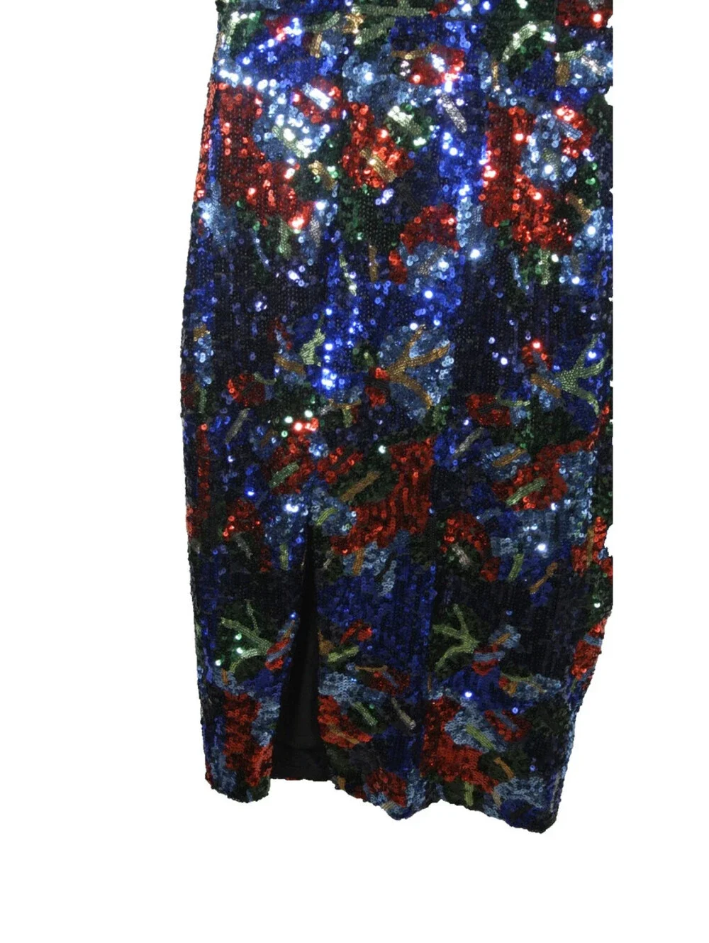 NWT, Dress the Population Elin Sequin Dress in Multi Size M #MD2579